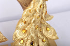 Peacock Decor Statue Sculpture