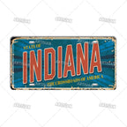 USA License Plate Landmark Metal