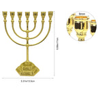 7 Branch Menorah Candle Holder Jerusalem