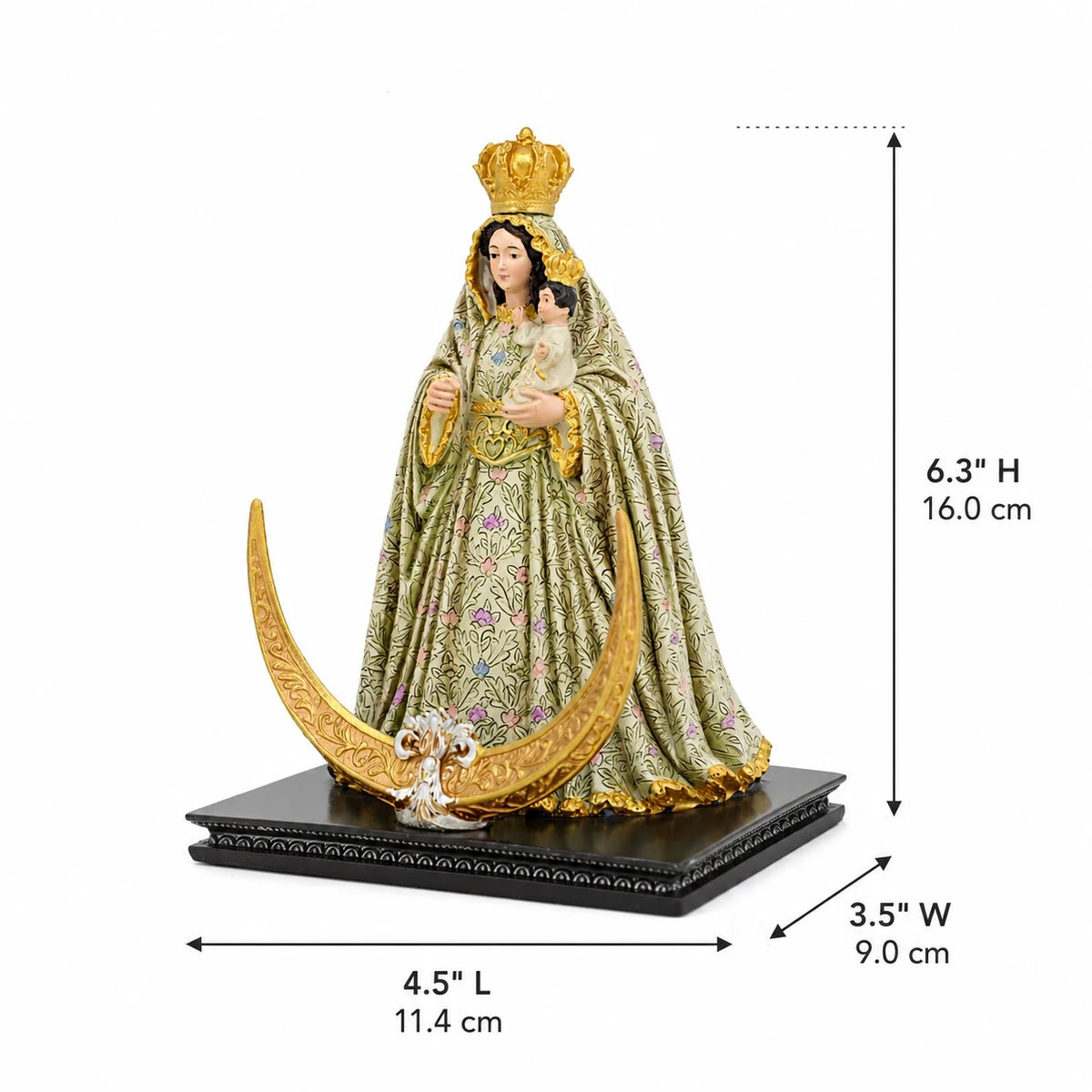 Our Lady of Charity Statue Virgen Figurine