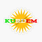 ملصقات علم كردستان للسيارات والدراجات النارية وملصقات مخصصة لخوذات السباق على الطرق الوعرة وإكسسوارات قابلة للتخصيص الحجم