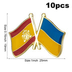10pc Ukraine Friendship Badge International Collections