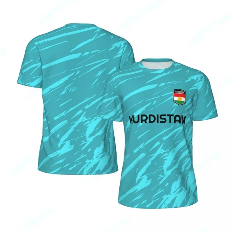 KURDISTAN 3D Print Sports Quick-dry Breathable Men T-shirt