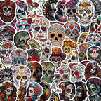 10/30/50PCS Day of the Dead Stickers Skull