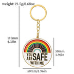 You Are Safe with Me Rainbow Flag Pride LGBTQ