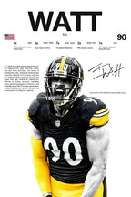 Classic American Football Sports Star Art Poster