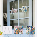 2 Pcs Beautiful Peacock Hanging Diamond Craft Painting Kit