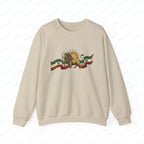 Lion and Sun Iran Design Sweatshirt