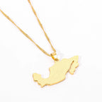 Mexican Map Necklace