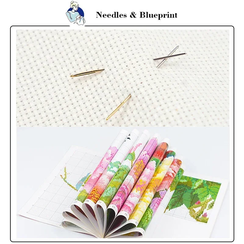 The Beautiful Peacock Stamped Cross Stitch Kit