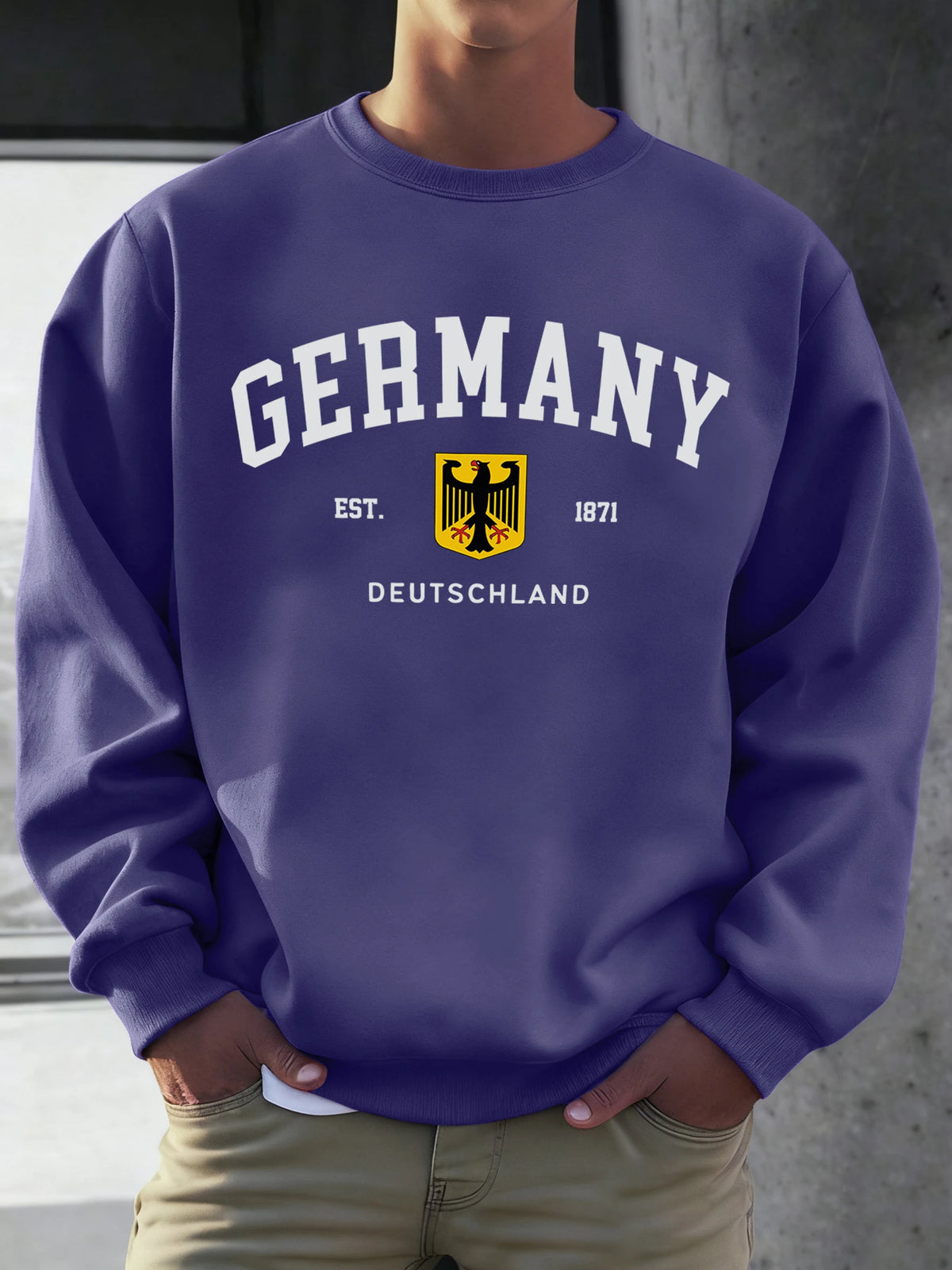 Germany Deutschland National Emblem Print Men Sweatshirt