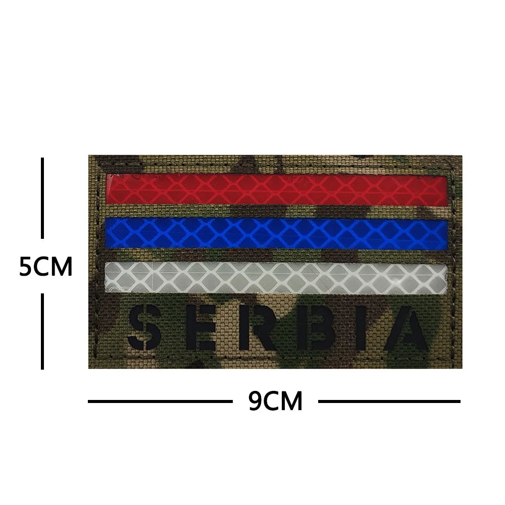Serbian Flag Patch