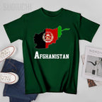 Men Afghan Country Map Tshirt