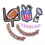 6pcs/set Rugby Ironing Patches