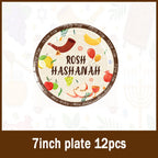 Jewish New Year Party Supplies Rosh Hashanah Tableware