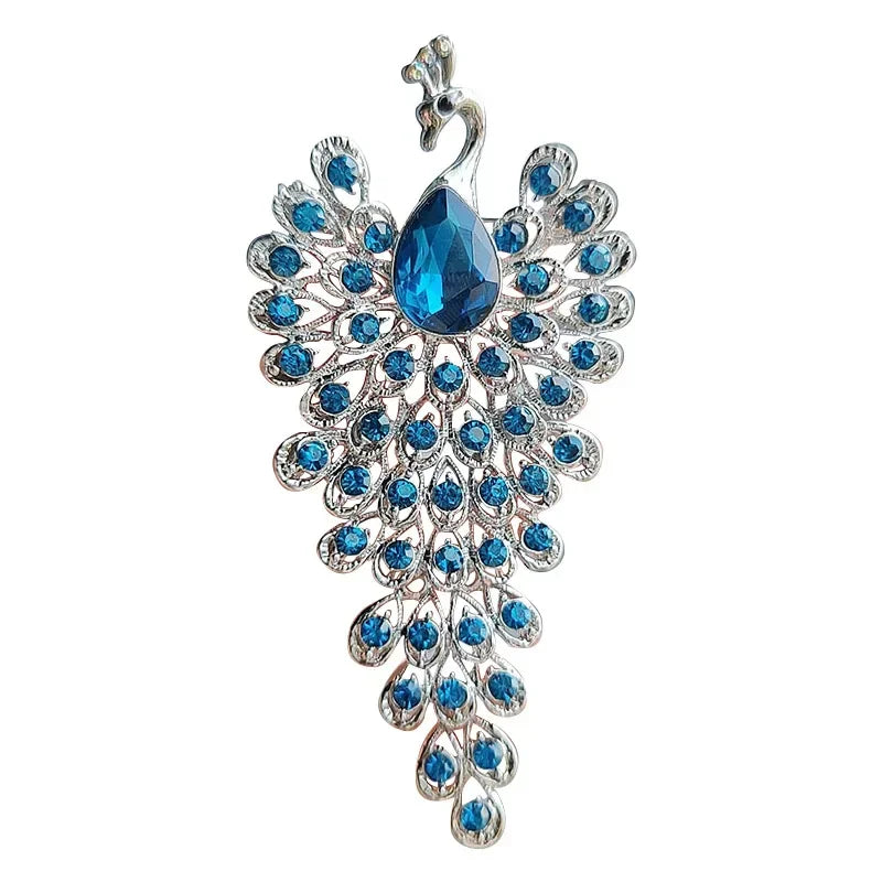 women fashion peacock brooch pins