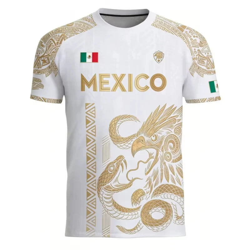 Mexican Flag Men's T-shirt 3D