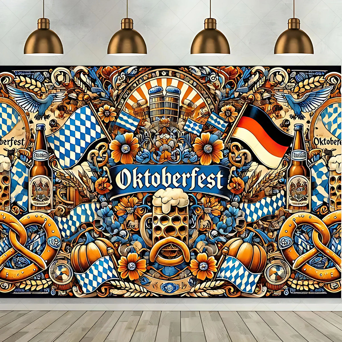 Oktoberfest Beer Theme Celebration Background