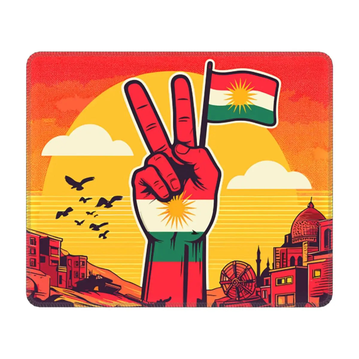 Kurdistan Flag Computer Mouse Pads