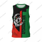 Afghanistan 3D Flag Sports T-shirts Men Fitness