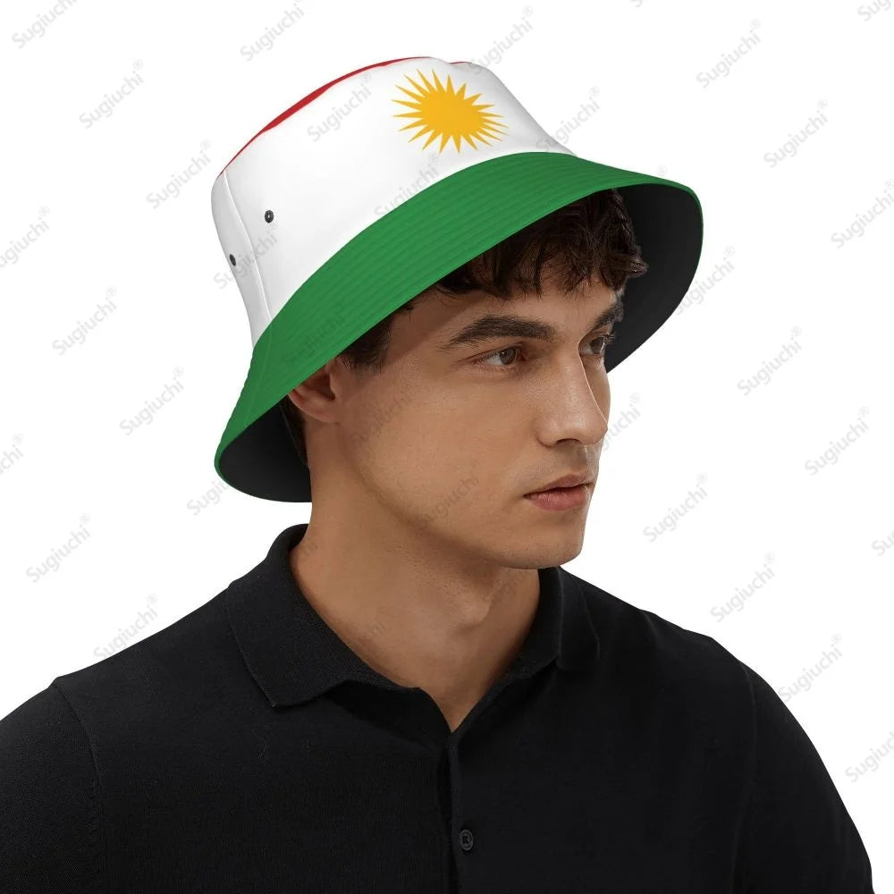 Kurdistan 3D Flag Men Women Bucket Hat