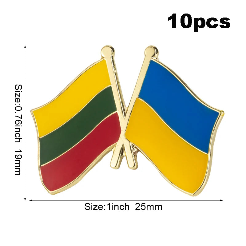 10pc Ukraine Friendship Badge International Collections