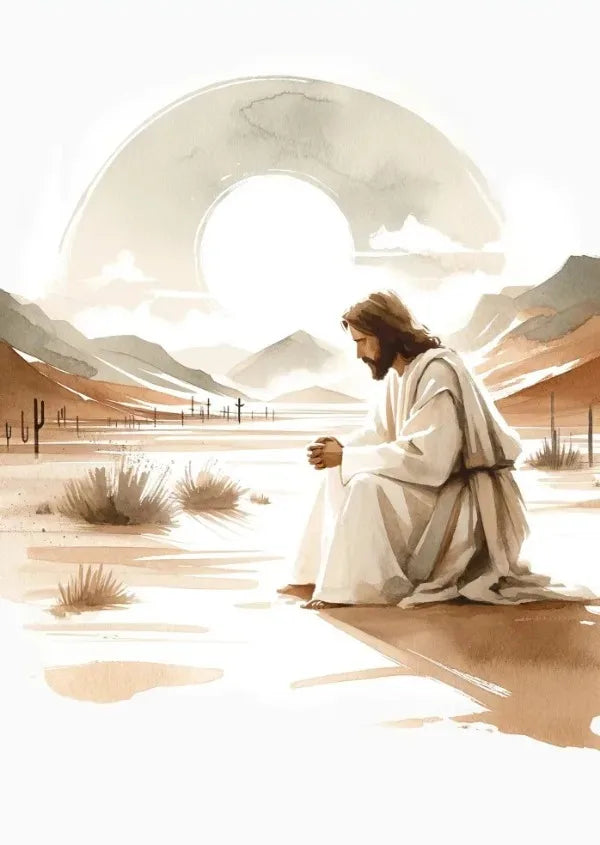 Jesus Sketch Canvas Posters