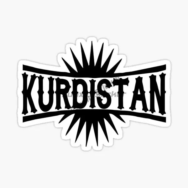 Kurdistan Flag Map Emblem Stickers