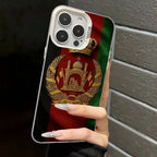 Afghanistan Flag Silver Plated Inside Phone Case For iPhone