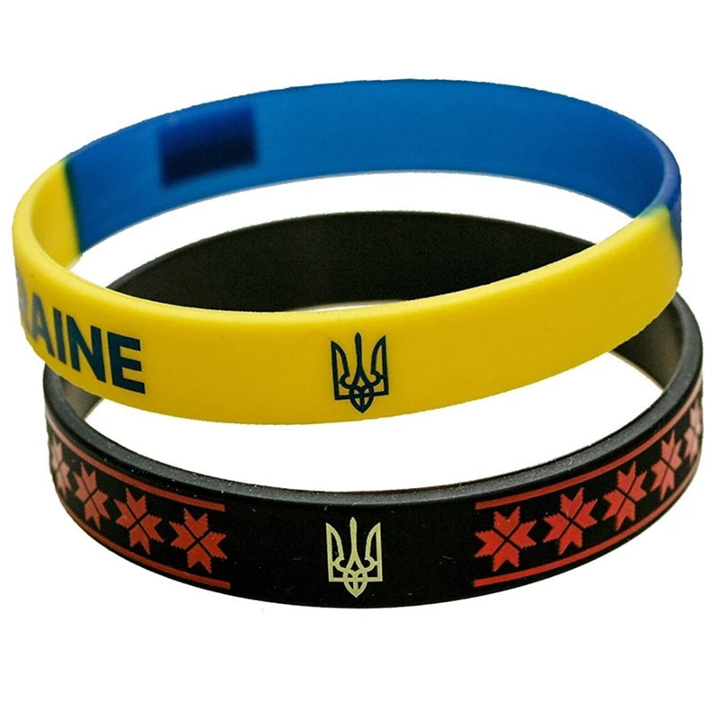 Ukraine Country Flags Wristband