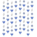 Hanukkah Decorations, Blue Glitter Hanging Banner Hanukkah Party