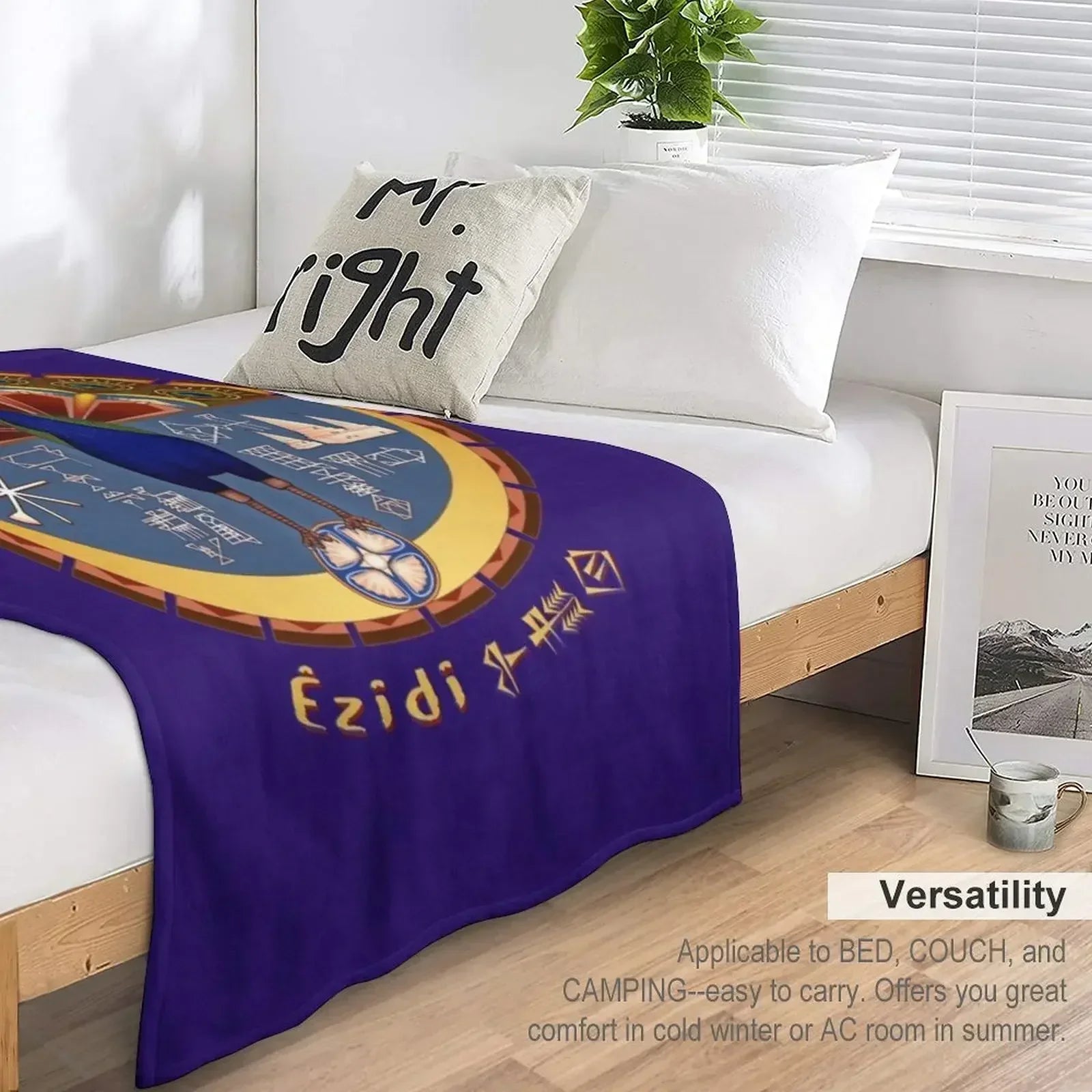 Yazidi Melek Taus Throw Blanket