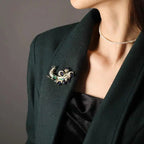 Luxury and fashionable peacock pin