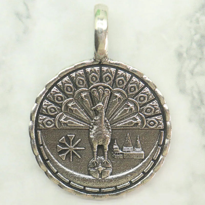 Stainless steel Yezidi Lalish Peacock
