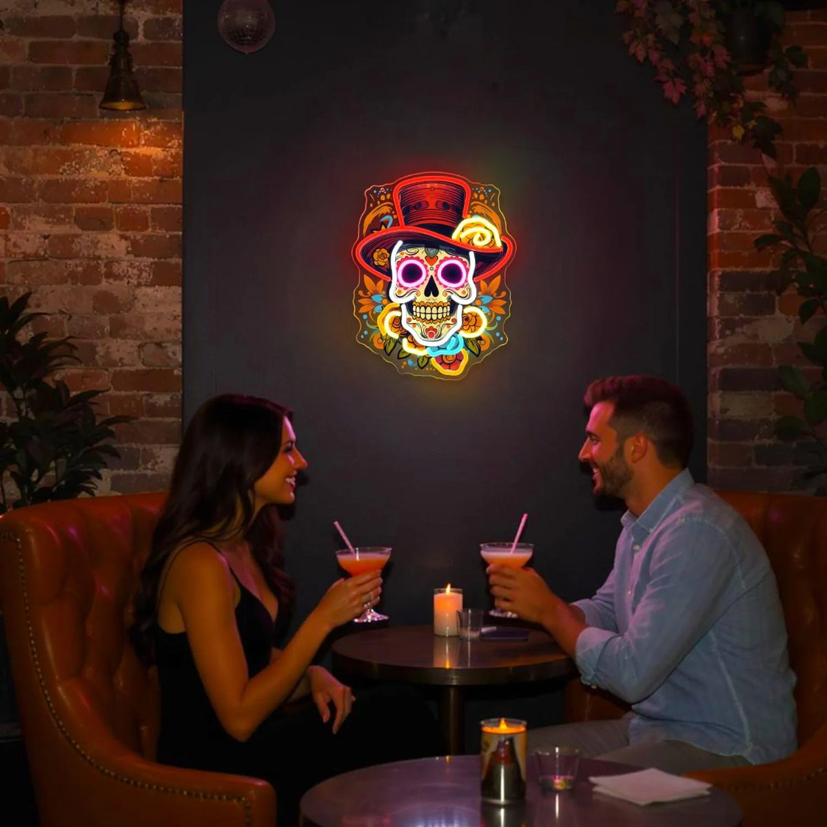 Sugar Skull Neon Sign