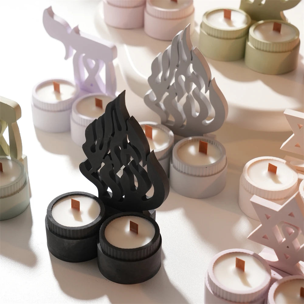 Candle Holder Mold Hanukkah Judaica Decor