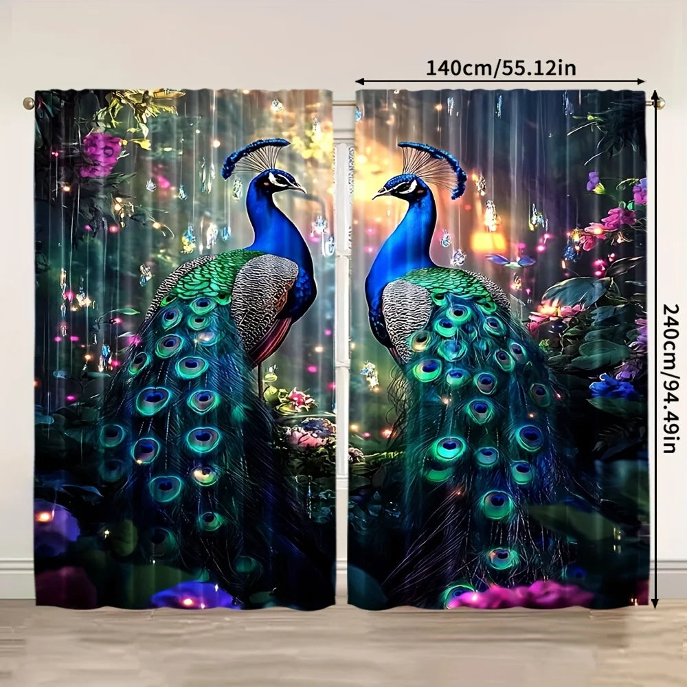 Peacock Garden Curtains