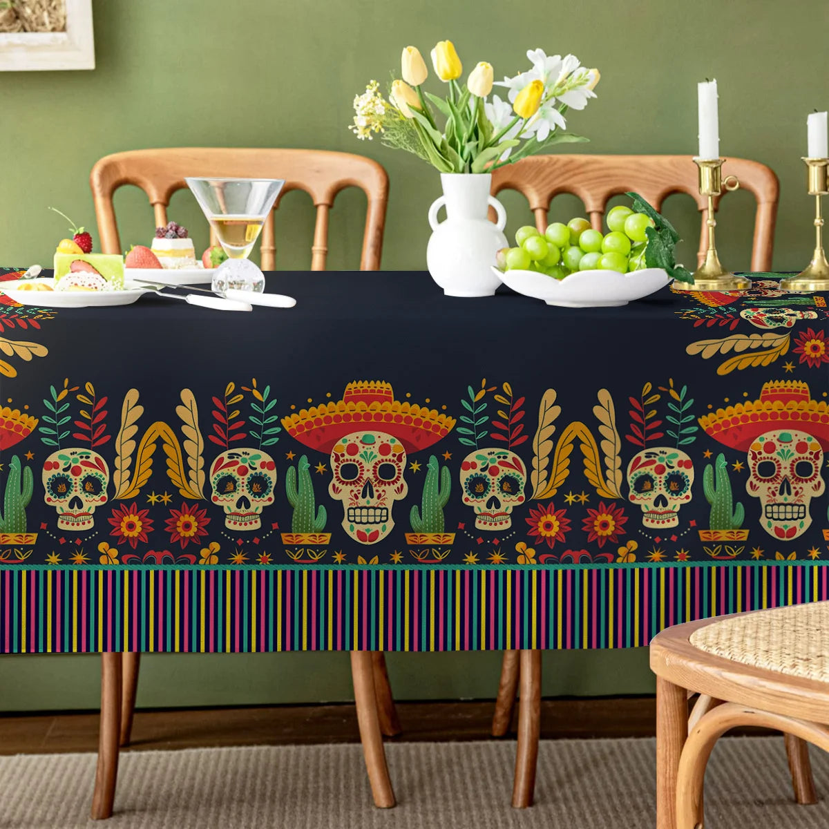 Skull Tablecloth Decor