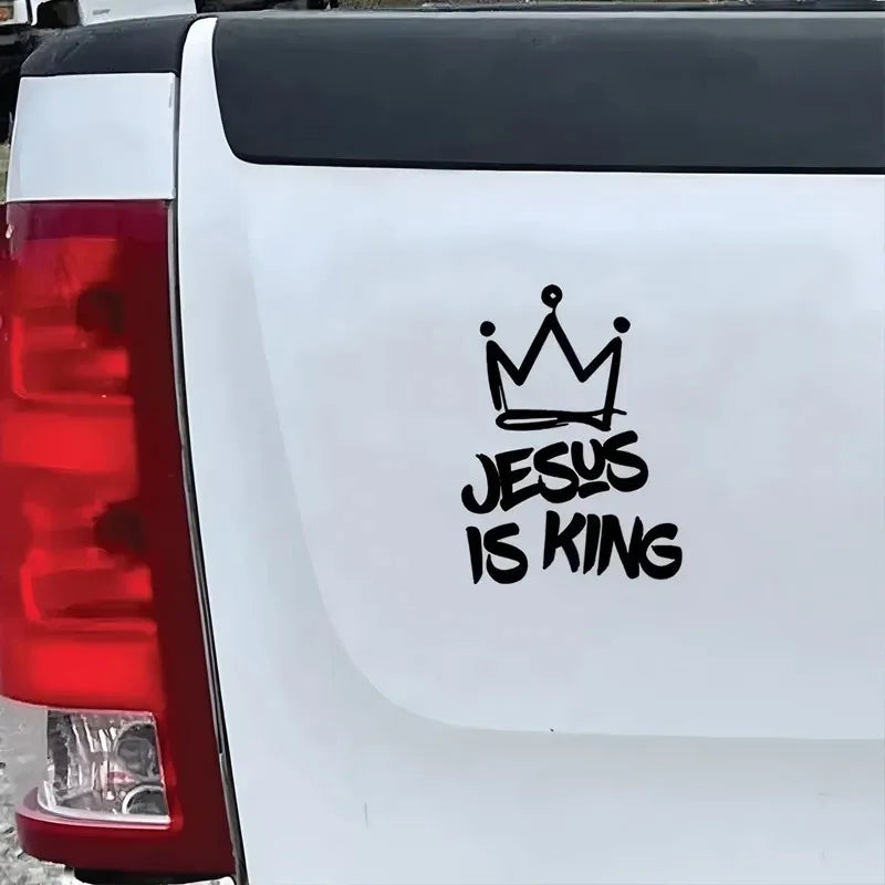 Jesus Is King Stickers
