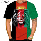 Afghanistan Flag Casual T-shirts