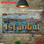 Vintage Metal Sign, ISTANBUL