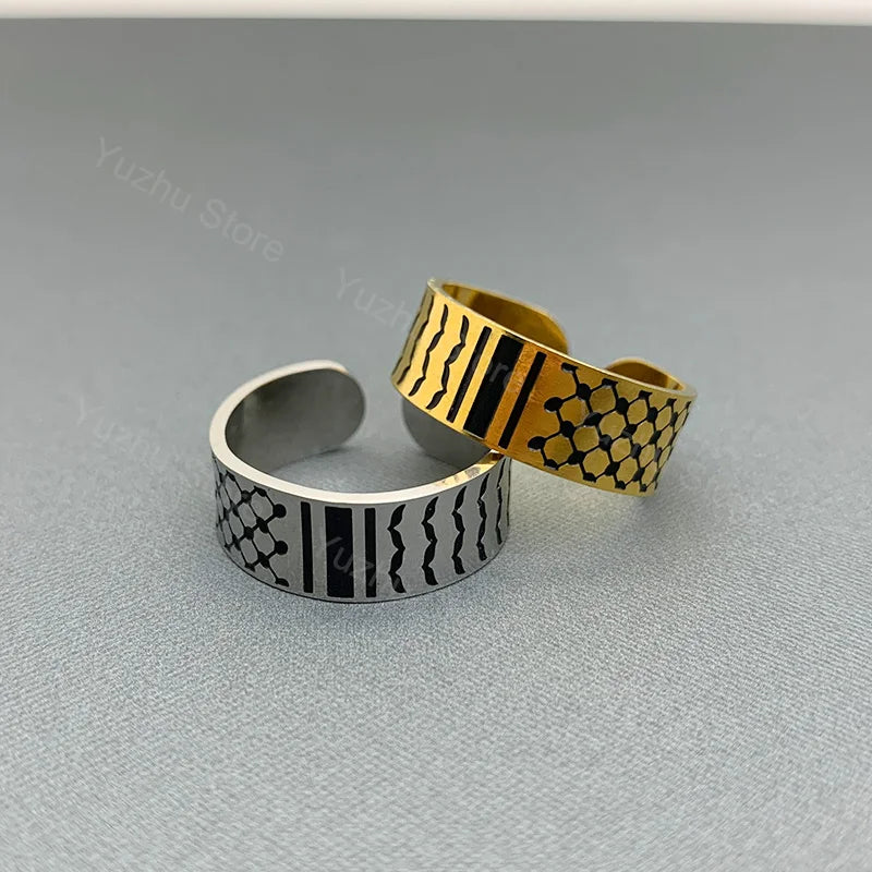 Geometric Kufiya Rings