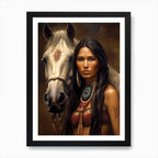 Muskogee Creek Native American Woman Canvas
