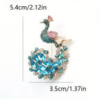 Luxury and fashionable peacock pin
