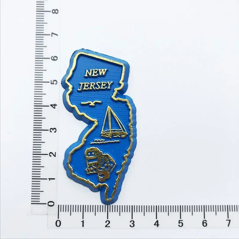 U.S. States Refrigerator Magnet