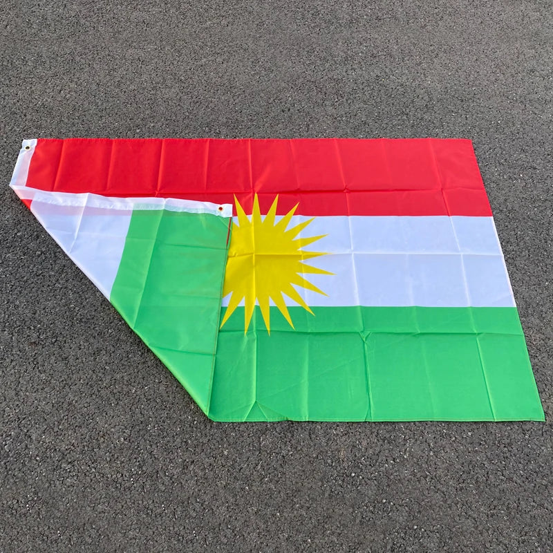Kurdistan Hanging Polyester Flag