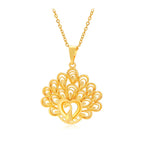 Gold Peacock Necklace