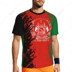 Afghanistan Flag 3D Printed Men T-Shirt For Running Bike Soccer Tennis Fitness Sports tshirt Mesh Fans T-shirt