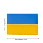 Ukraine Flag Badge with Other Countries
