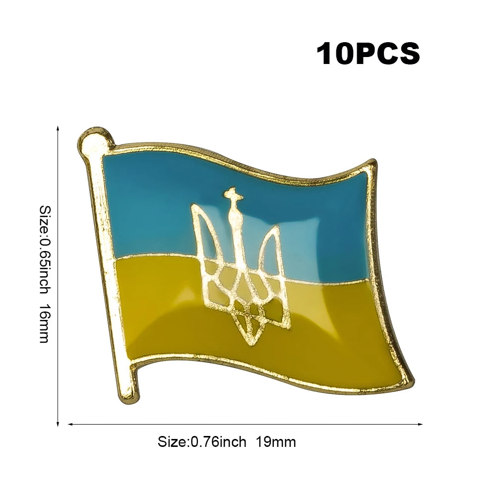 10pc Ukraine Friendship Badge International Collections